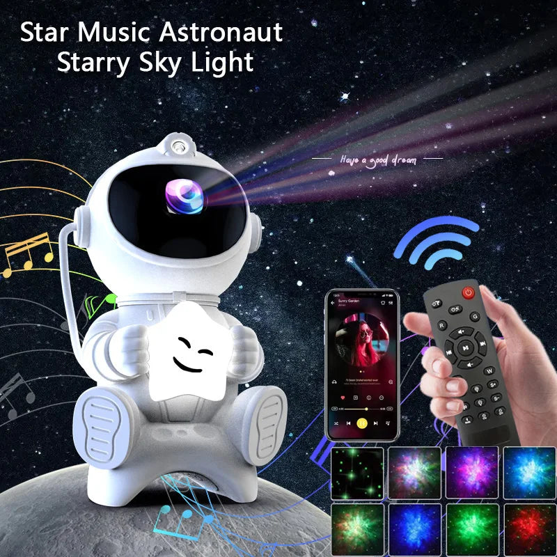 Astronaut Galaxy Projector — Magic Star Night Light