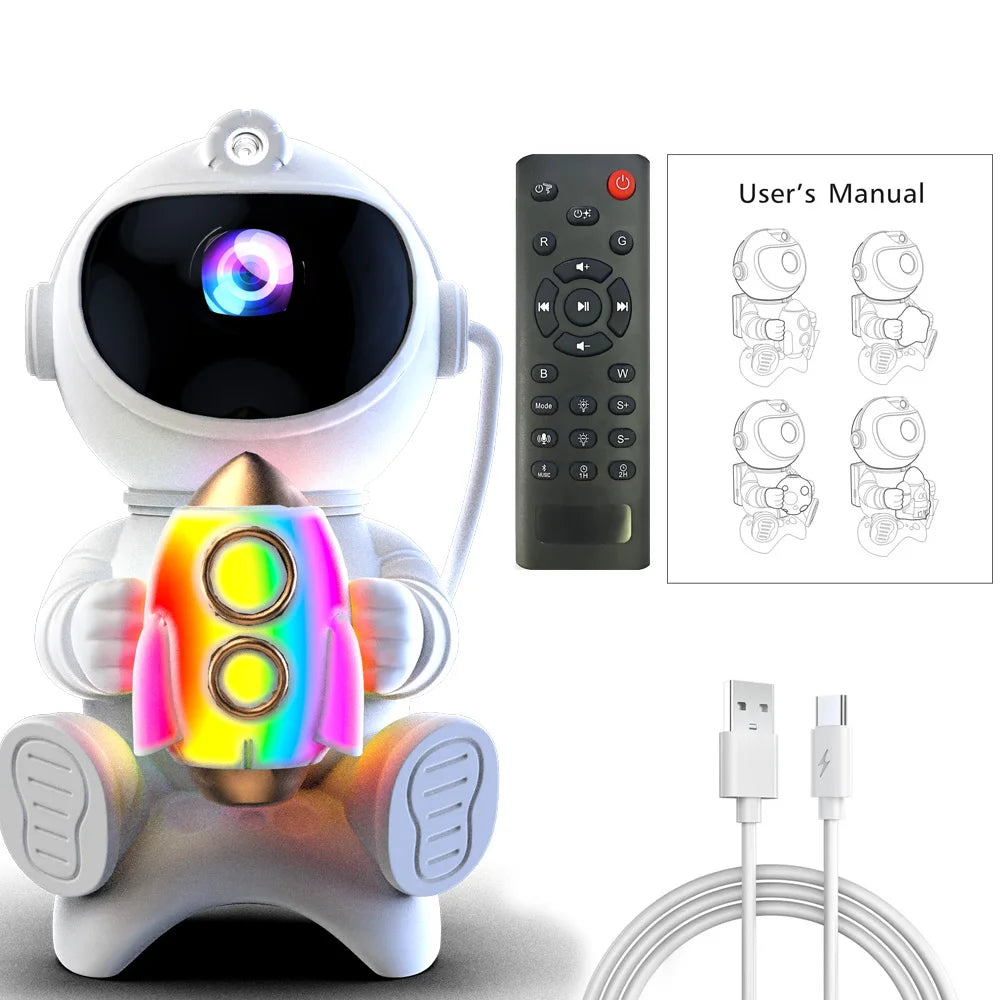 Astronaut Galaxy Projector — Magic Star Night Light