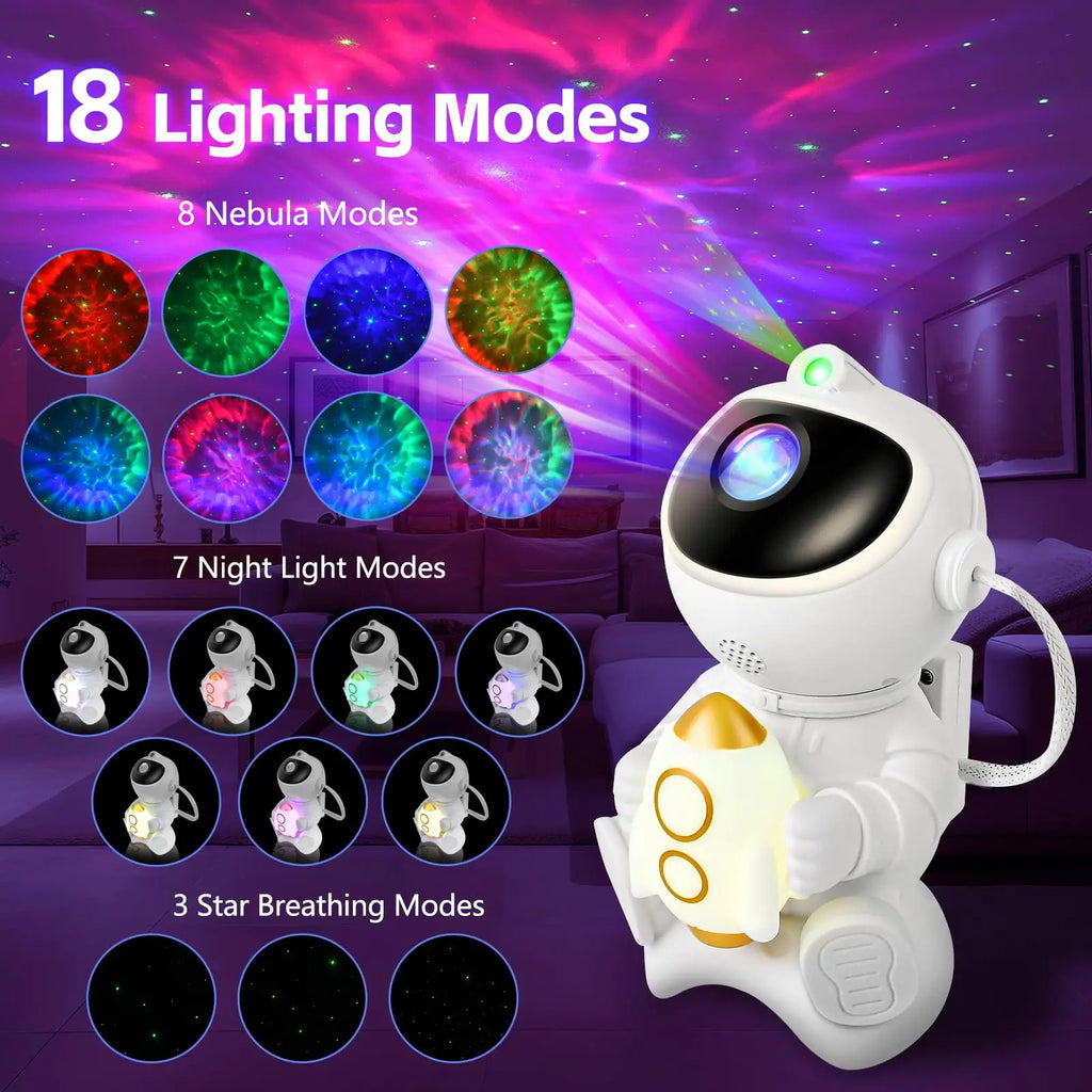 Astronaut Galaxy Projector — Magic Star Night Light