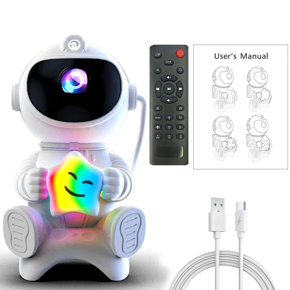 Astronaut Galaxy Projector — Magic Star Night Light
